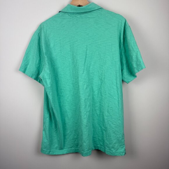 IZOD Mens Cotton Polo Shirt XL in Jade Cream - Picture 4 of 5
